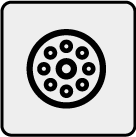 50%的壓縮即可起到密封（水、灰塵、空氣）的作用